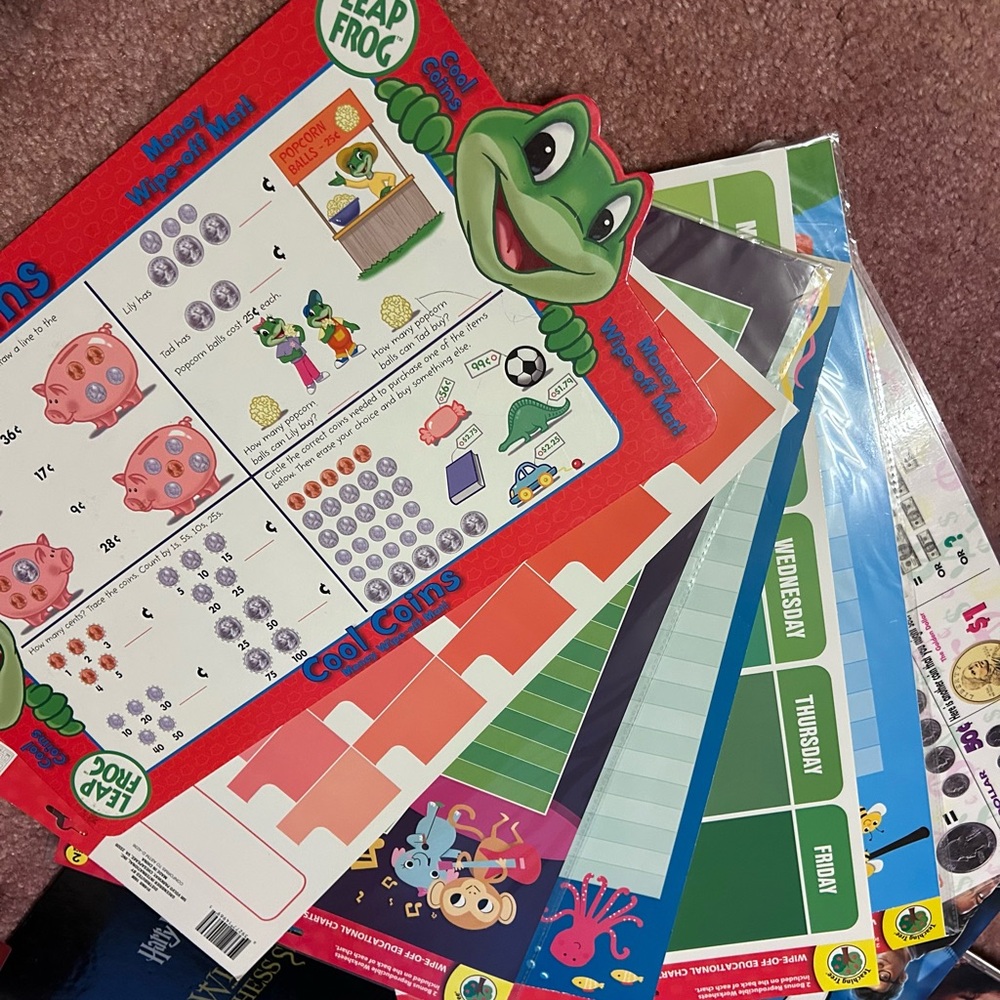 7 children’s learning mats